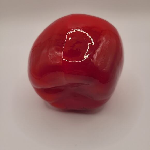 Vintage Blown Art Glass Apple Fruit Thanksgiving Cornucopia Decor - Picture 5 of 5